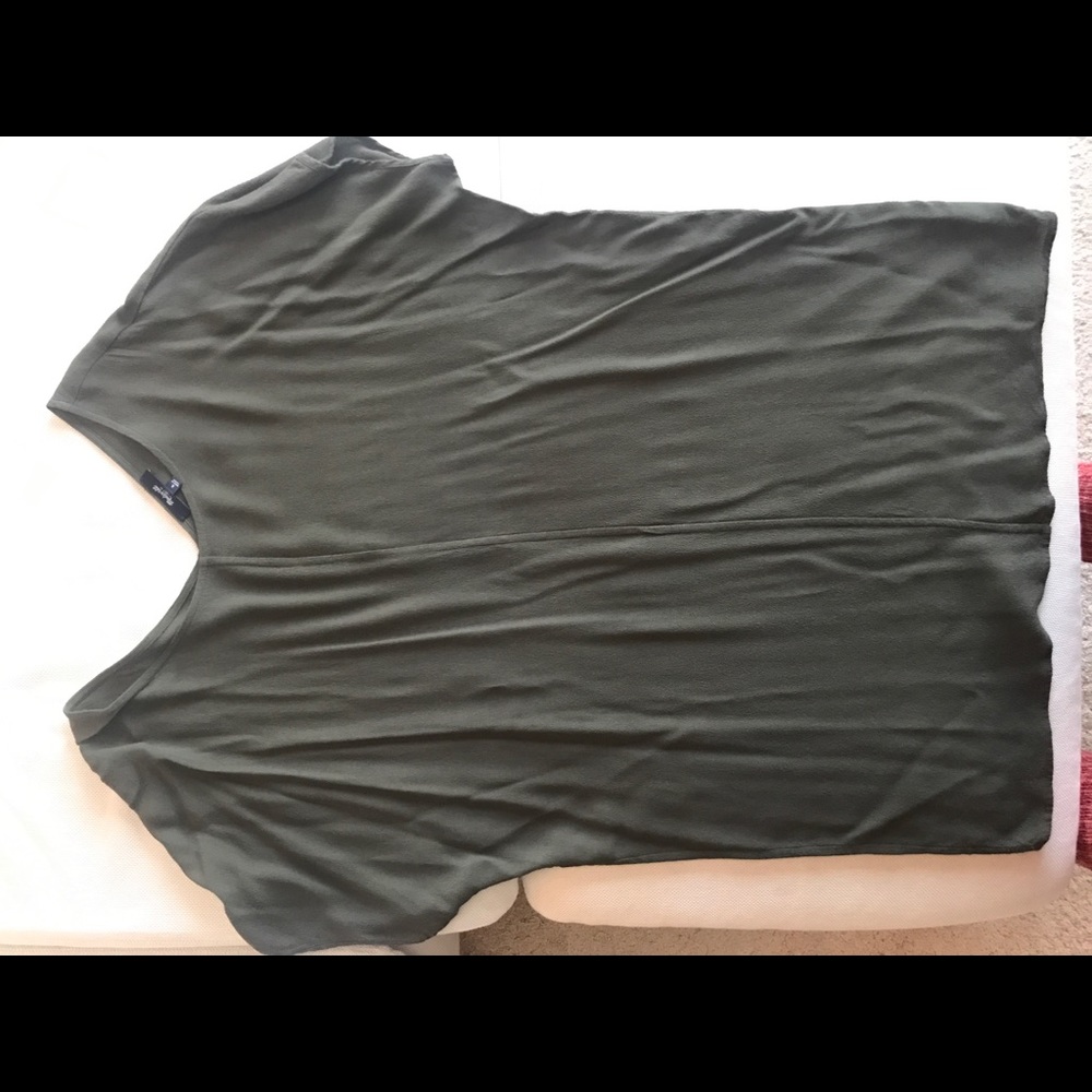 Olive Green Shift Dress